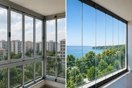 Çərçivəli və çərçivəsiz cam balkon sistemlərinin fərqi nədir?