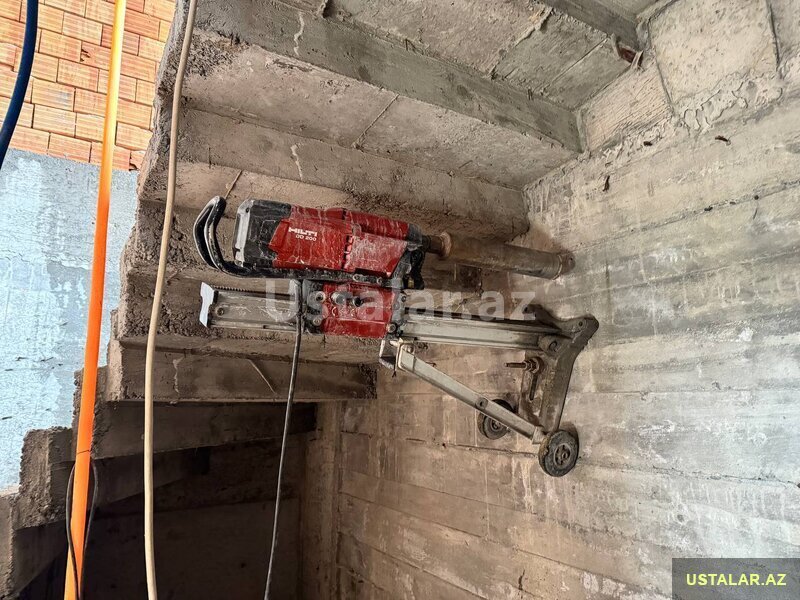 Beton deşmə işləri Beton deşmə işləri