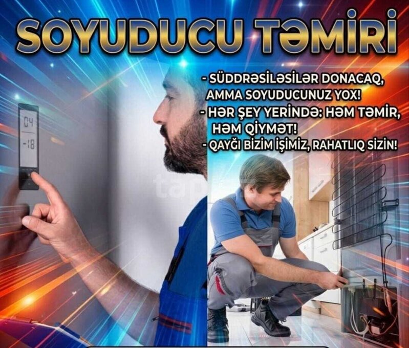 Soyuducu ustası zəmanətli və kefiyyətli Soyuducu ustası zəmanətli və kefiyyətli