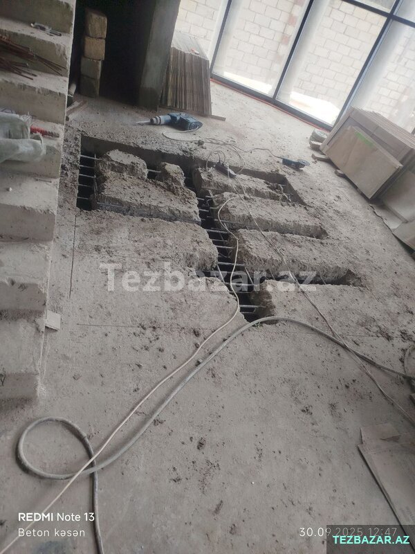 Beton kəsmə işi Beton kəsmə işi