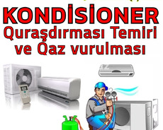 kondisionerlərin təmiri zəmanətlə 7/24