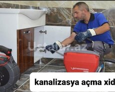 Kanalizasiya tutulmuş boruların açılması