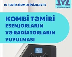 Kombi Təmiri , Yuyulması, Quraşdırılması