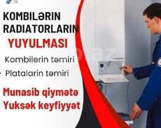 kombi və radiatorlarin yuyulması 7|24