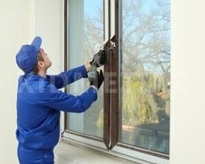 Plastik qapı və pəncərə sifarişi və təmiri