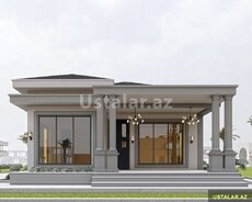 130 kvadratlı evin tikintisi