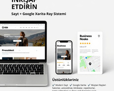 Biznes üçün sayt və Google xəritə profil