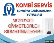 Kombi Təmiri , Yuyulması, Quraşdırılması