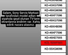 Sony Tv və cihazlarının təmiri